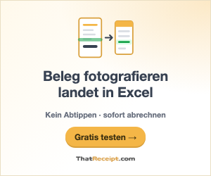 Beleg fotografieren, Excel füllt sich von selbst — ThatReceipt